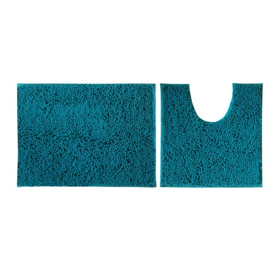 Generic Polyester Knitted Bathmats Sets (Rama, Size: 20x30 In)