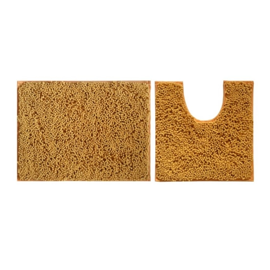 Generic Polyester Knitted Bathmats Sets (Brown, Size: 20x30 In) Generic Polyester Knitted Bathmats Sets (Brown, Size: 20x30 In)