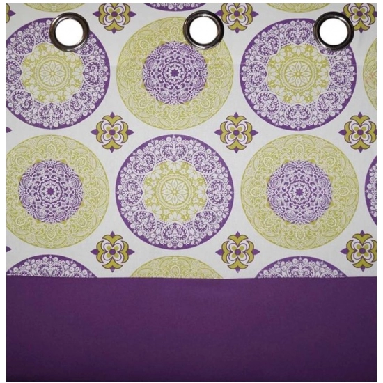 Generic Cotton Printed Curtains (Multicolor, Size: 54x90 In)