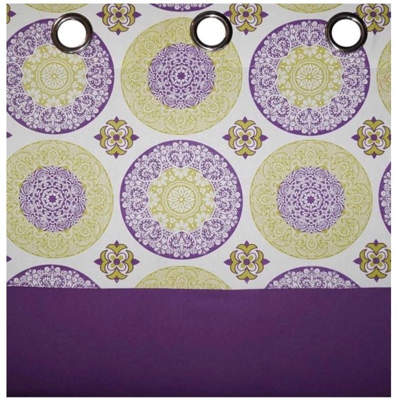 Generic Cotton Printed Curtains (Multicolor, Size: 54x90 In)