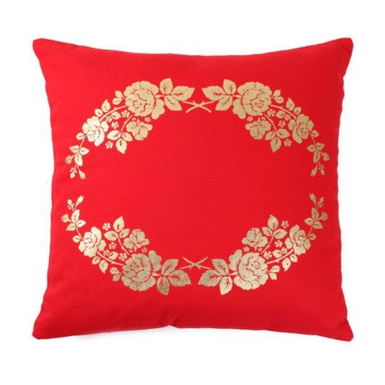 Generic Pack Of_2 Cotton Printed Cushion Cover Sets (Orange, Size: 16x16 In) Generic Pack Of_2 Cotton Printed Cushion Cover Sets (Orange, Size: 16x16 In)