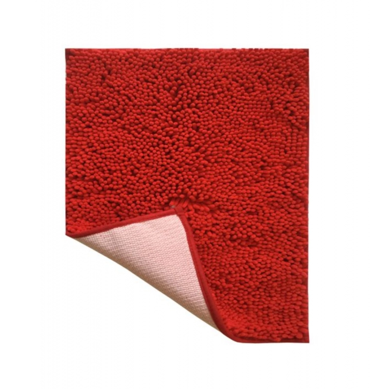 Generic Polyester Knitted Bathmats Sets (Red, Size: 20x30 In)