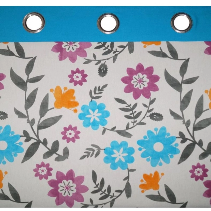 Generic Cotton Printed Curtains (Multicolor, Size: 54x60 In)