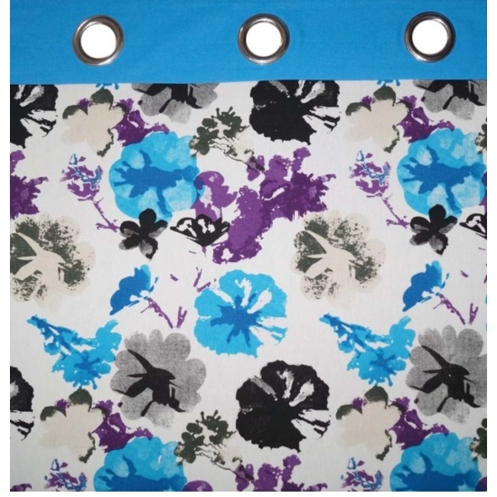 Generic Cotton Printed Curtains (Multicolor, Size: 54x90 In)