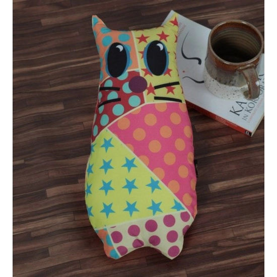 Generic Polyester Printed Fancy Kids Cushions (Multicolor, Size: 15x11 In)