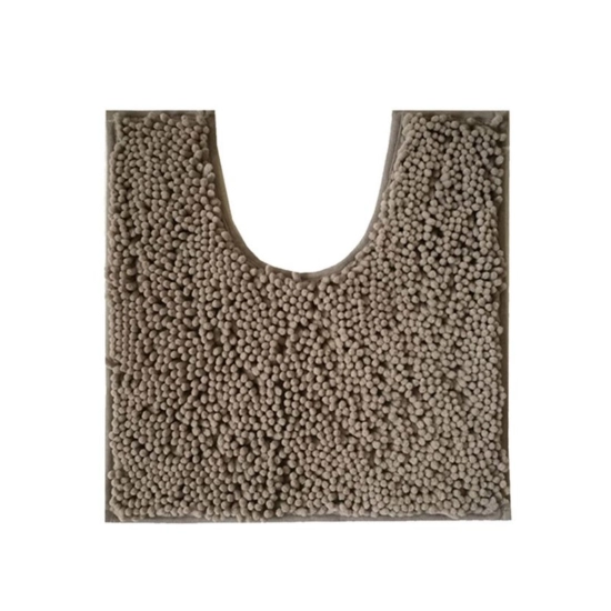 Generic Polyester Knitted Bathmats Sets (Beige, Size: 16x24 In)