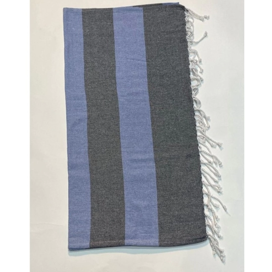 Generic Cotton Striped Bath Towels (Grey, Size: 30x59 In)