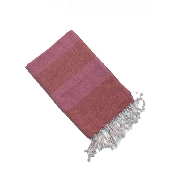 Generic Cotton Striped Bath Towels (Rose, Size: 30x59 In)