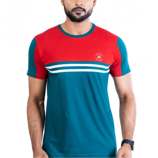Generic Men's Casual Cotton Printed Round Neck Half Sleeve T-Shirt (Red) Generic Men's Casual Cotton Printed Round Neck Half Sleeve T-Shirt (Red)