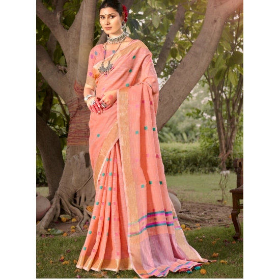 Generic Women's Cotton Printed Saree With Unstitched Blouse 5.5Mtr (Orange) Generic Women's Cotton Printed Saree With Unstitched Blouse 5.5Mtr (Orange)