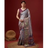 Generic Women's Cotton Printed Saree With Unstitched Blouse 5.5Mtr (Multicolor)