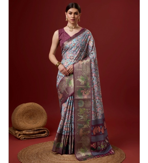 Generic Women's Cotton Printed Saree With Unstitched Blouse 5.5Mtr (Multicolor) Generic Women's Cotton Printed Saree With Unstitched Blouse 5.5Mtr (Multicolor)