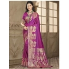 Generic Women's Silk Woven Design Saree With Unstitched Blouse 5.5Mtr (Pink)