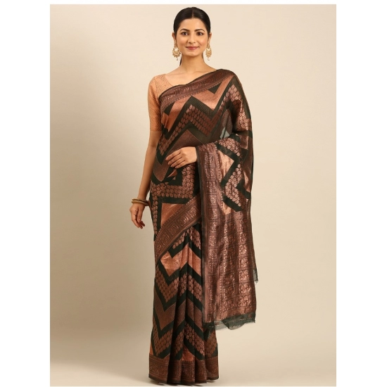 Generic Women's Cotton Woven Design Saree With Unstitched Blouse 5.5Mtr (Green) Generic Women's Cotton Woven Design Saree With Unstitched Blouse 5.5Mtr (Green)