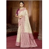 Generic Women's Cotton Printed Saree With Unstitched Blouse 5.5Mtr (Purple)