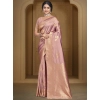 Generic Women's Silk Woven Design Saree With Unstitched Blouse 5.5Mtr (Fuchsia)