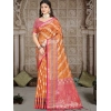 Generic Women's Silk Woven Design Saree With Unstitched Blouse 5.5Mtr (Mustard)