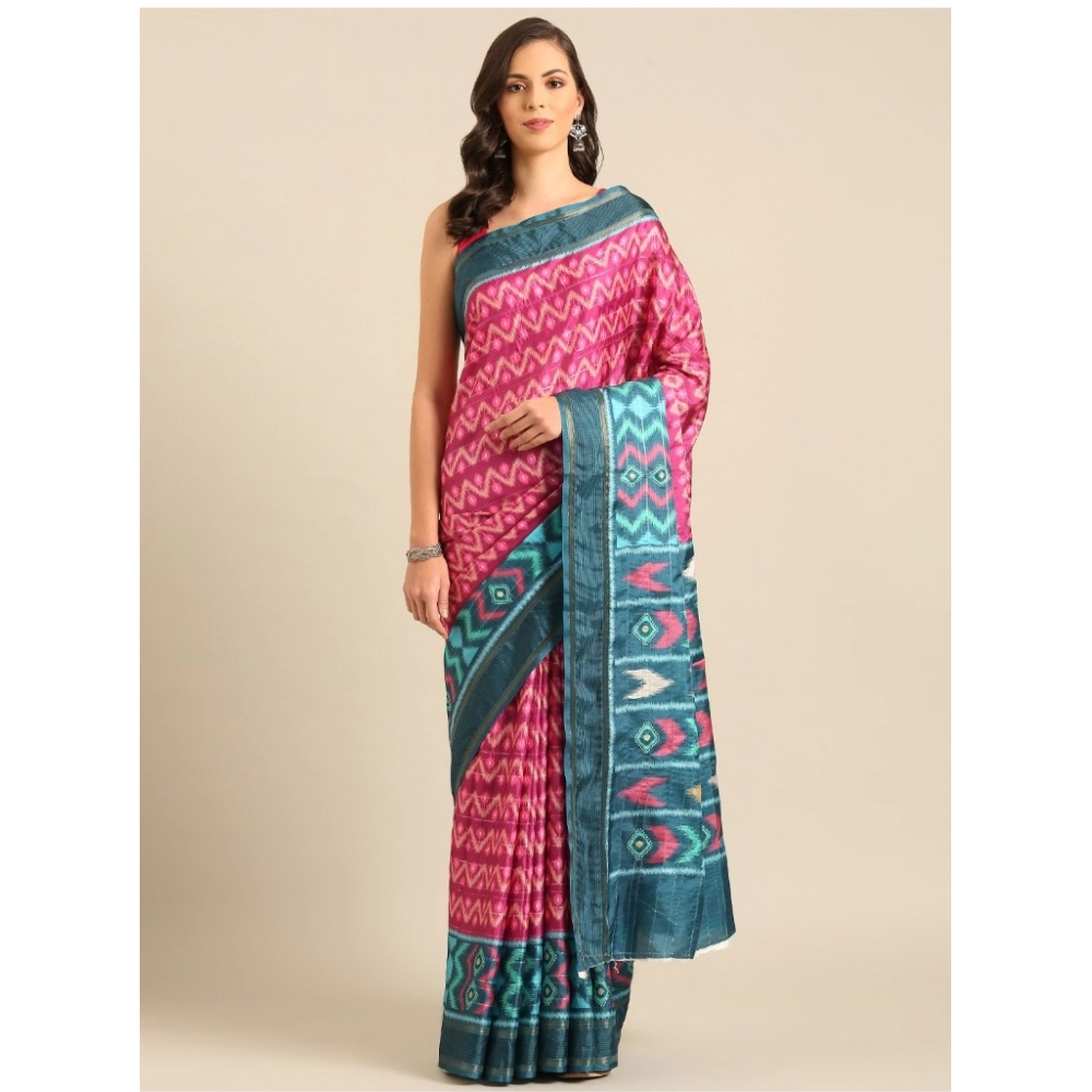 Generic Women's Cotton Printed Saree With Unstitched Blouse 5.5Mtr (Pinl-Green) Generic Women's Cotton Printed Saree With Unstitched Blouse 5.5Mtr (Pinl-Green)
