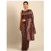 Generic Women's Cotton Woven Design Saree With Unstitched Blouse 5.5Mtr (Navy-Blue)