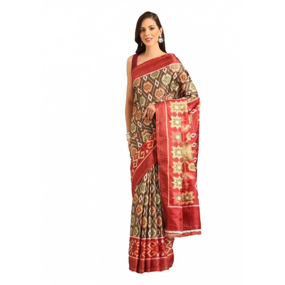 Generic Women's Cotton Printed Saree With Unstitched Blouse 5.5Mtr (Multicolor) Generic Women's Cotton Printed Saree With Unstitched Blouse 5.5Mtr (Multicolor)