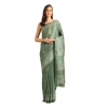 Generic Women's Cotton Printed Saree With Unstitched Blouse 5.5Mtr (Green)