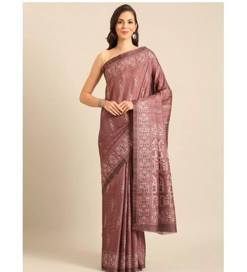 Generic Women's Cotton Printed Saree With Unstitched Blouse 5.5Mtr (OnionPink) Generic Women's Cotton Printed Saree With Unstitched Blouse 5.5Mtr (OnionPink)