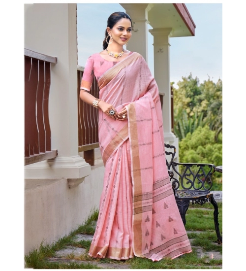 Generic Women's Cotton Printed Saree With Unstitched Blouse 5.5Mtr (Pink) Generic Women's Cotton Printed Saree With Unstitched Blouse 5.5Mtr (Pink)