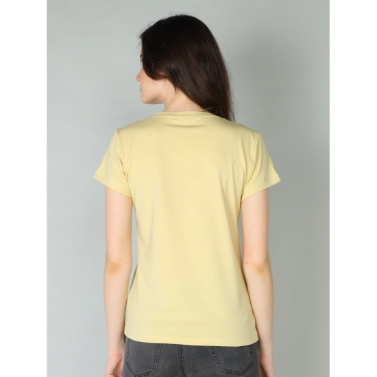 Generic Women's Cotton Blended Solid Sweetheart Half Sleeve T-Shirt (Beige) Generic Women's Cotton Blended Solid Sweetheart Half Sleeve T-Shirt (Beige)