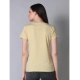 Generic Women's Cotton Blended Solid U-Neck Half Sleeve T-Shirt (Beige) Generic Women's Cotton Blended Solid U-Neck Half Sleeve T-Shirt (Beige)