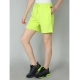 Generic Women's Cotton Solid Above Knee Shorts (Neon-Green)
