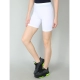 Generic Women's Cotton Blended Solid Above Knee Sports Shorts (White)