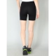 Generic Women's Cotton Blended Solid Above Knee Sports Shorts (Black) Generic Women's Cotton Blended Solid Above Knee Sports Shorts (Black)