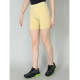 Generic Women's Cotton Blended Solid Above Knee Sports Shorts (Beige)