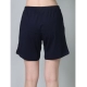 Generic Women's Cotton Solid Above Knee Shorts (Navy)
