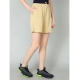 Generic Women's Cotton Solid Above Knee Shorts (Beige)