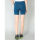 Generic Women's Cotton Blended Solid Above Knee Sports Shorts (Blue) Generic Women's Cotton Blended Solid Above Knee Sports Shorts (Blue)