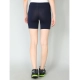 Generic Women's Cotton Blended Solid Above Knee Sports Shorts (Navy) Generic Women's Cotton Blended Solid Above Knee Sports Shorts (Navy)