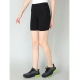 Generic Women's Cotton Blended Solid Above Knee Sports Shorts (Black) Generic Women's Cotton Blended Solid Above Knee Sports Shorts (Black)