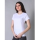 Generic Women's Cotton Blended Solid U-Neck Half Sleeve T-Shirt (Off_White) Generic Women's Cotton Blended Solid U-Neck Half Sleeve T-Shirt (Off_White)