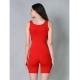Generic Women's Cotton Blended Solid Stretchable Camisole (Red) Generic Women's Cotton Blended Solid Stretchable Camisole (Red)