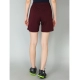 Generic Women's Cotton Solid Above Knee Shorts (Wine)