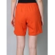 Generic Women's Cotton Solid Above Knee Shorts (Rust)