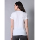 Generic Women's Cotton Blended Solid U-Neck Half Sleeve T-Shirt (White) Generic Women's Cotton Blended Solid U-Neck Half Sleeve T-Shirt (White)
