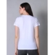 Generic Women's Cotton Blended Solid U-Neck Half Sleeve T-Shirt (Off_White) Generic Women's Cotton Blended Solid U-Neck Half Sleeve T-Shirt (Off_White)
