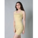 Generic Women's Cotton Blended Solid Stretchable Camisole (Beige)
