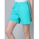 Generic Women's Cotton Solid Above Knee Shorts (SeaGreen)