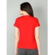 Generic Women's Cotton Blended Solid Sweetheart Half Sleeve T-Shirt (Red) Generic Women's Cotton Blended Solid Sweetheart Half Sleeve T-Shirt (Red)