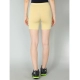 Generic Women's Cotton Blended Solid Above Knee Sports Shorts (Beige)