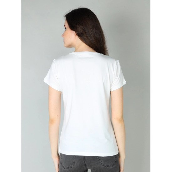Generic Women's Cotton Blended Solid Sweetheart Half Sleeve T-Shirt (Off_White) Generic Women's Cotton Blended Solid Sweetheart Half Sleeve T-Shirt (Off_White)