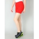 Generic Women's Cotton Blended Solid Above Knee Sports Shorts (Red) Generic Women's Cotton Blended Solid Above Knee Sports Shorts (Red)